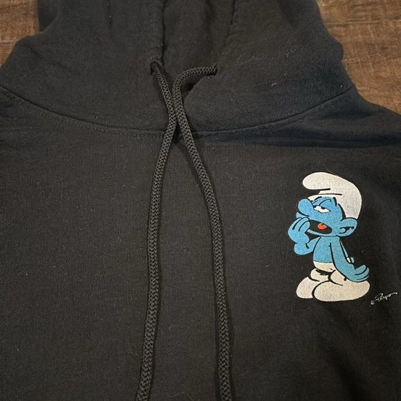 SOLD Vintage Sleepy Smurf Hoodie - Picture 3 of 5